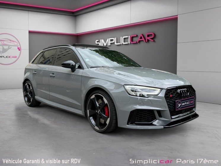Audi rs3 sportback 2.5 tfsi 400 s tronic 7 quattro/ cuir surpique/ entretien audi/ siège chauffant/ garantie audi possible... Audi rs3 sportback 2.5 tfsi 400 s tronic 7 quattro/ cuir surpique/ entretien audi/ siège chauffant/ garantie audi possible...