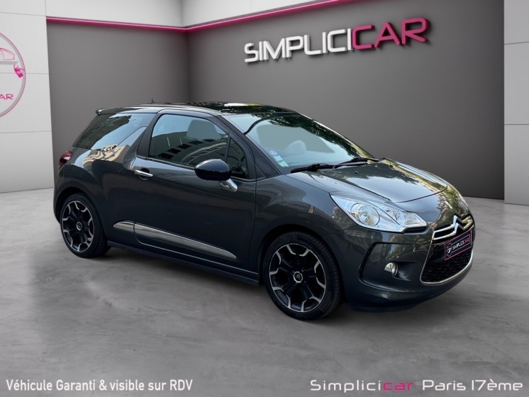 Citroen ds3 thp 155 sport chic/gps/radar de recul/eclairage d’ambiance occasion paris 17ème (75)(porte maillot)...