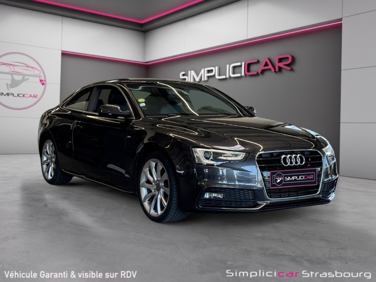 Audi a5 2.0 tdi 177 s line multitronic feux xenon - jantes 19 - radar av/ar - audio hifi occasion simplicicar strasbourg...