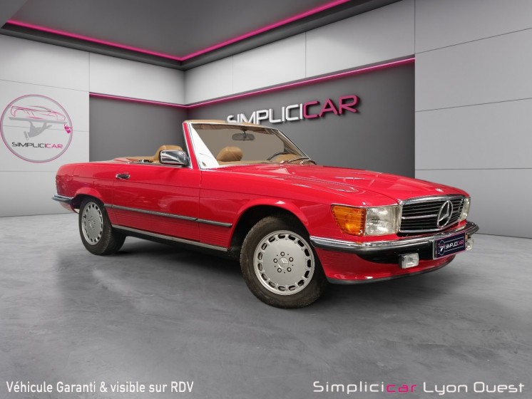 Mercedes 560 sl r107 v8 5.6l 242ch sl occasion simplicicar lyon ouest simplicicar simplicibike france