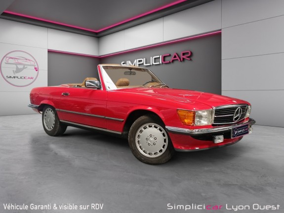 Mercedes 560 sl r107 v8 5.6l 242ch sl occasion simplicicar lyon ouest simplicicar simplicibike france