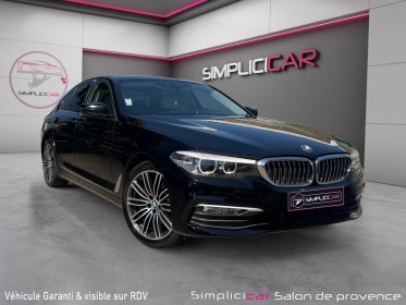 Bmw serie 5 g30 520d xdrive 190 ch bva8 / sièges semi elec / caméra / jantes 19 / cuir blanc occasion simplicicar salon de...