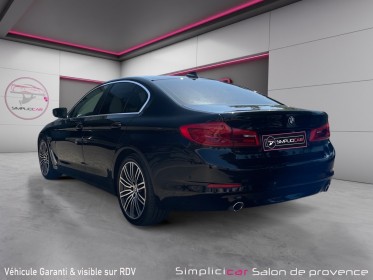 Bmw serie 5 g30 520d xdrive 190 ch bva8 / sièges semi elec / caméra / jantes 19 / cuir blanc occasion simplicicar salon de...