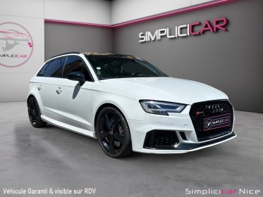 Audi rs3 sportback 2.5 tfsi 400 s tronic 7 quattro occasion  simplicicar nice - pfvauto simplicicar simplicibike france