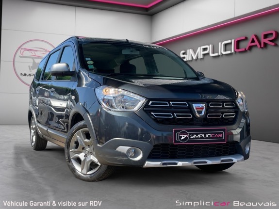 Dacia lodgy blue dci 115 5 places stepway garantie 12mois occasion parc voitures beauvais simplicicar simplicibike france