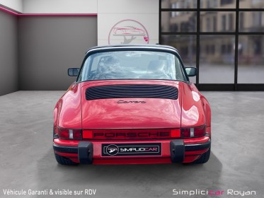 Porsche 911 3.2 231 ch targa carrera moteur type 930/26 boîte 915 à 5 rapports garantie 12 mois occasion simplicicar royan...