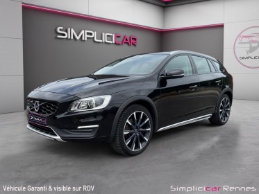 Volvo v60 cross country d4 awd 190 ch geartronic 6 luxe - siege électrique - radar arrière occasion simplicicar rennes...