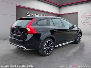 Volvo v60 cross country d4 awd 190 ch geartronic 6 luxe - siege électrique - radar arrière occasion simplicicar rennes...