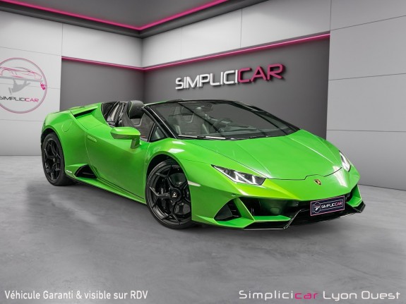 Lamborghini huracan v10 lp 640 evo spyder - garantie constructeur jusqu'en 12/28 - malus payé occasion simplicicar lyon...