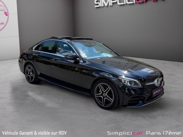 Mercedes classe c c 200 v2 amg line/burmester/toit ouvrant pano /camera 360/interieur cuir/ noir obsidienne occasion paris...