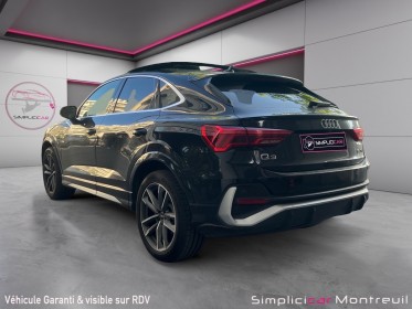 Audi q3 sportback 35 tfsi 150 ch s tronic 7 s edition, toit ouvrant, sieges electrique, chauffant, entretien audi occasion...