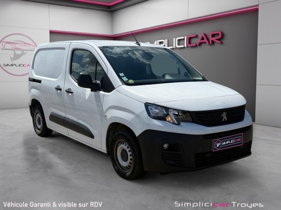 Peugeot partner fourgon standard 650 kg bluehdi 100 bvm5 asphalt occasion troyes simplicicar simplicibike france