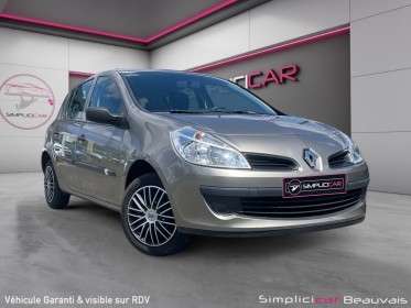Renault clio iii 1.2 16v 75 authentique 1ere main 55000km garantie 12mois occasion parc voitures beauvais simplicicar...