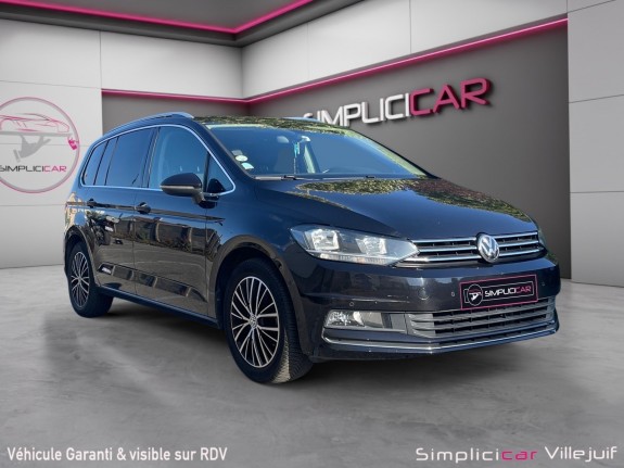 Volkswagen touran 2.0 tdi 150 bmt 7pl carat, toit ouvrant, caméra de recul, parkassist, garantie 12 mois occasion...