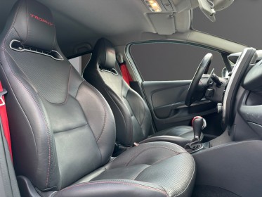 Renault clio iv 1.6 turbo 220 energy rs trophy edc - suivi renault/cuir/caméra de recul/rs monitor - garantie 12 mois...