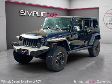 Jeep wrangler 2.8 crd 177 unlimited overland a occasion cannes (06) simplicicar simplicibike france