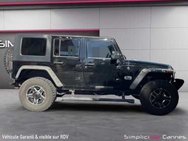Jeep wrangler 2.8 crd 177 unlimited overland a occasion cannes (06) simplicicar simplicibike france
