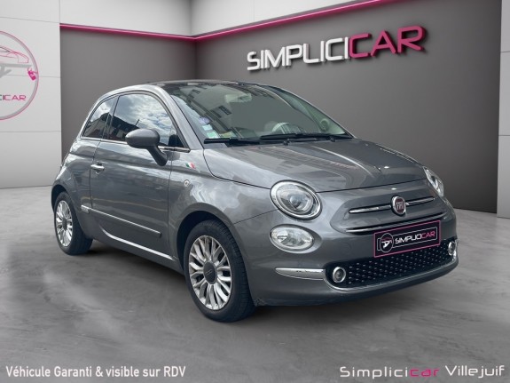 Fiat 500 my17 1.2 69 ch lounge, toit panoramique, kit distribution neuf, garantie 12 mois occasion simplicicar villejuif ...