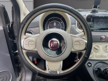 Fiat 500 my17 1.2 69 ch lounge, toit panoramique, kit distribution neuf, garantie 12 mois occasion simplicicar villejuif ...