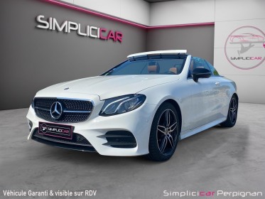 Mercedes classe e cabriolet 200 9g-tronic amg line - sièges chauff/eléc, int camel, chauffe nuque - garantie 12 mois...