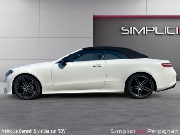 Mercedes classe e cabriolet 200 9g-tronic amg line - sièges chauff/eléc, int camel, chauffe nuque - garantie 12 mois...
