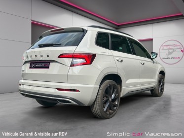 Skoda karoq 1.5 tsi 150 ch act dsg7 sportline occasion simplicicar vaucresson simplicicar simplicibike france
