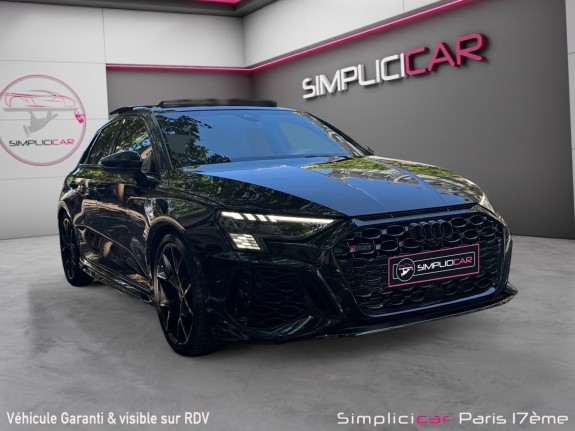 Audi rs3 sportback 2.5 tfsi 400 s tronic 7 quattro / carplay / camera de recul / entretien audi / garantie 12 mois occasion...