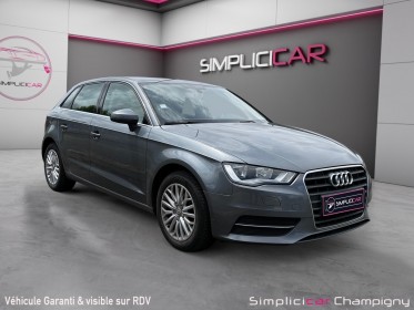 Audi a3 sportback 1.4 tfsi 125 ambition luxe - garantie 12mois - historique d'entretien complet - cuir blanc occasion...