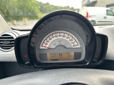 Smart fortwo 1.0 71 ch passion - suivi complet/toit panoramique/caribex cuir blanc/clim/gps - garantie 12 mois occasion...