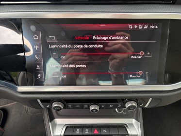 Audi q3 35 tfsi 150 ch s tronic 7 design luxe bleu cosmos caméra de recul toit ouvrant garantie 12 mois occasion simplicicar...