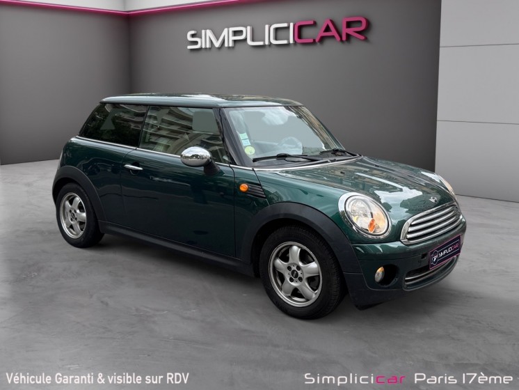 Mini cooper 1.6 120 ch one / radar de recul / intÉrieur cuir et bois occasion paris 17ème (75)(porte maillot) simplicicar...