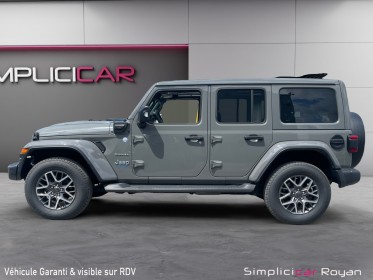Jeep wrangler unlimited 4xe 2.,0 turbo 380 ch phev 4x4 bva 8 rapports sahara origine jeep royan / garantie 12 mois occasion...