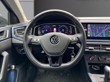 Volkswagen polo 1.0 tsi 95 ss dsg7 united/garantie 12 mois/origine france/entretien a jour/apple carplay/chargeur a induction...