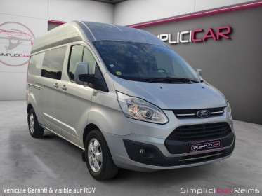 Ford transit custom fourgon 340 l2h2 2.0 tdci 130 ch limited  options occasion simplicicar reims simplicicar simplicibike...