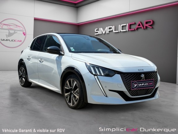 Peugeot 208 1.2 130 eat8 gt-line garantie 12 mois distribution changée sièges chauffants toit panoramique camera 360...