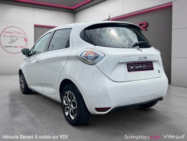Renault zoe life, achat batteries intégrale, garantie 12 mois. occasion simplicicar villejuif  simplicicar simplicibike france