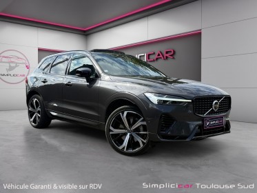 Volvo xc60 t6 recharge awd 253 ch  145 ch geartronic 8 r-design toit ouvrant attelage electrique 12 mois de garantie occasion...