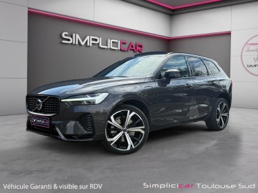 Volvo xc60 t6 recharge awd 253 ch  145 ch geartronic 8 r-design toit ouvrant attelage electrique 12 mois de garantie occasion...