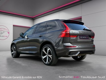 Volvo xc60 t6 recharge awd 253 ch  145 ch geartronic 8 r-design toit ouvrant attelage electrique 12 mois de garantie occasion...