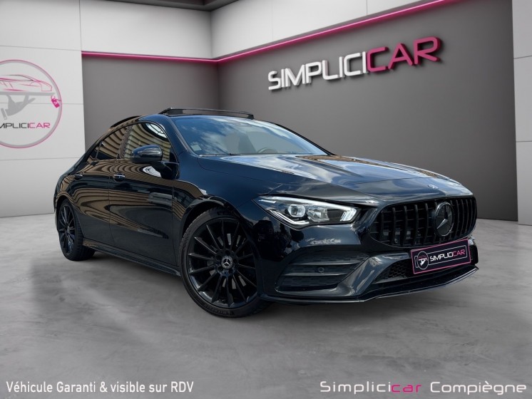 Mercedes cla coupe 200 amg line full black - full - faible km - occasion simplicicar compiegne simplicicar simplicibike france