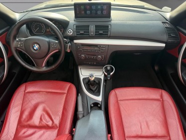 Bmw serie 1 cabriolet e88 120d 177 ch luxe entretien bmw radar de recul apple car play sièges cuir garantie 12 mois occasion...