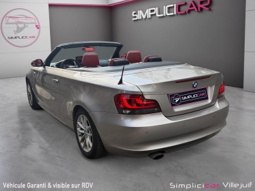 Bmw serie 1 cabriolet e88 120d 177 ch luxe entretien bmw radar de recul apple car play sièges cuir garantie 12 mois occasion...