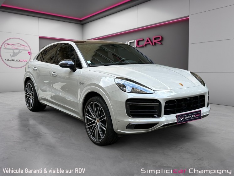 Porsche cayenne coupe e-hybrid 4.0 v8 680 turbo s - craie - pack carbon design - pdls - acc - carplay - pccb - caméra 360... Porsche cayenne coupe e-hybrid 4.0 v8 680 turbo s - craie - pack carbon design - pdls - acc - carplay - pccb - caméra 360...