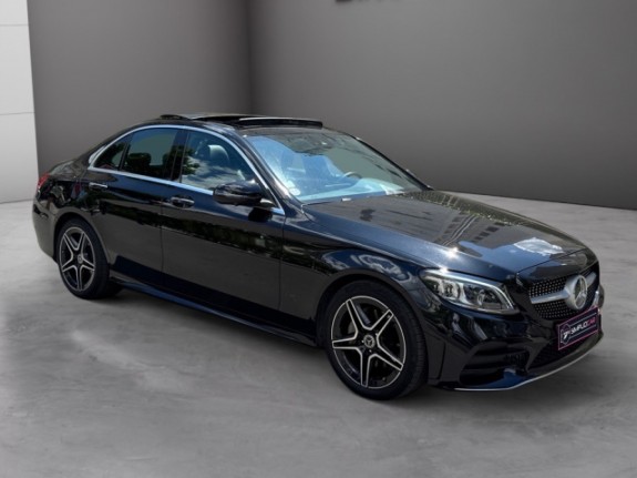 Mercedes classe c 300 e 9g-tronic 4matic amg line/burmester/toit ouvrant pano /camera 360/interieur cuir/ noir obsidienne...