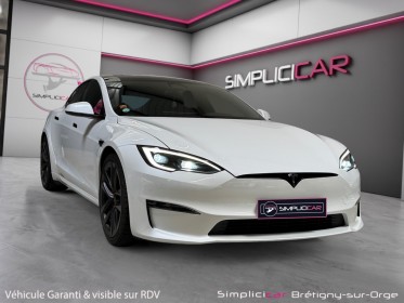 Tesla model s plaid tri-motor 1020ch awd - tva récupérable - garantie constructeur occasion simplicicar bretigny-sur-orge...
