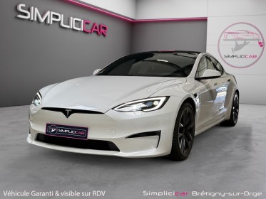 Tesla model s plaid tri-motor 1020ch awd - tva récupérable - garantie constructeur occasion simplicicar bretigny-sur-orge...