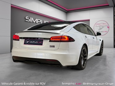Tesla model s plaid tri-motor 1020ch awd - tva récupérable - garantie constructeur occasion simplicicar bretigny-sur-orge...