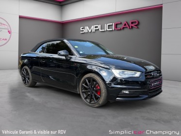 Audi a3 cabriolet 2.0 tdi 184 quattro s line / sline / entretien audi / full black occasion champigny-sur-marne (94)...