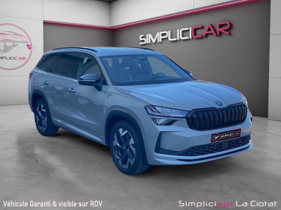 Skoda kodiaq  1.5 tsi 204 hybride rechargeable phev dsg6 5pl sportline occasion simplicicar la ciotat simplicicar...