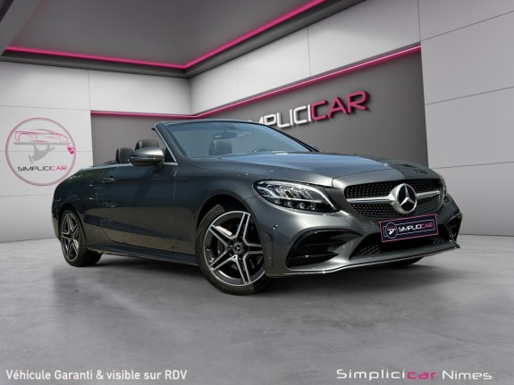 Mercedes classe c cabriolet 200 d 9g-tronic amg-line - siège cuir alcantara electrique chauffant - carplay - garantie...